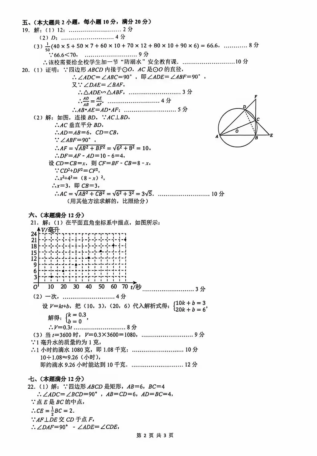 【中考数学】考前最后一套(含答案解析)-第5张图片-四季读书网