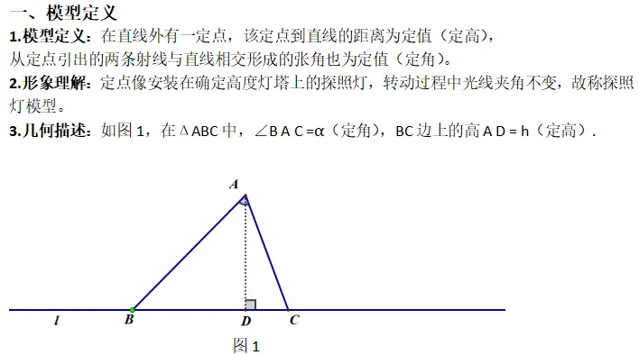 中考加油站—“定角定高”(探照灯模型)-第1张图片-四季读书网