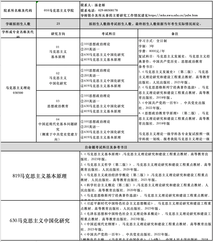 真题择校|西北大学27马理论考研分析:内含真题/参考书目/命题特点/择校建议-第4张图片-四季读书网 真题择校|西北大学27马理论考研分析:内含真题/参考书目/命题特点/择校建议-第4张图片-四季读书网