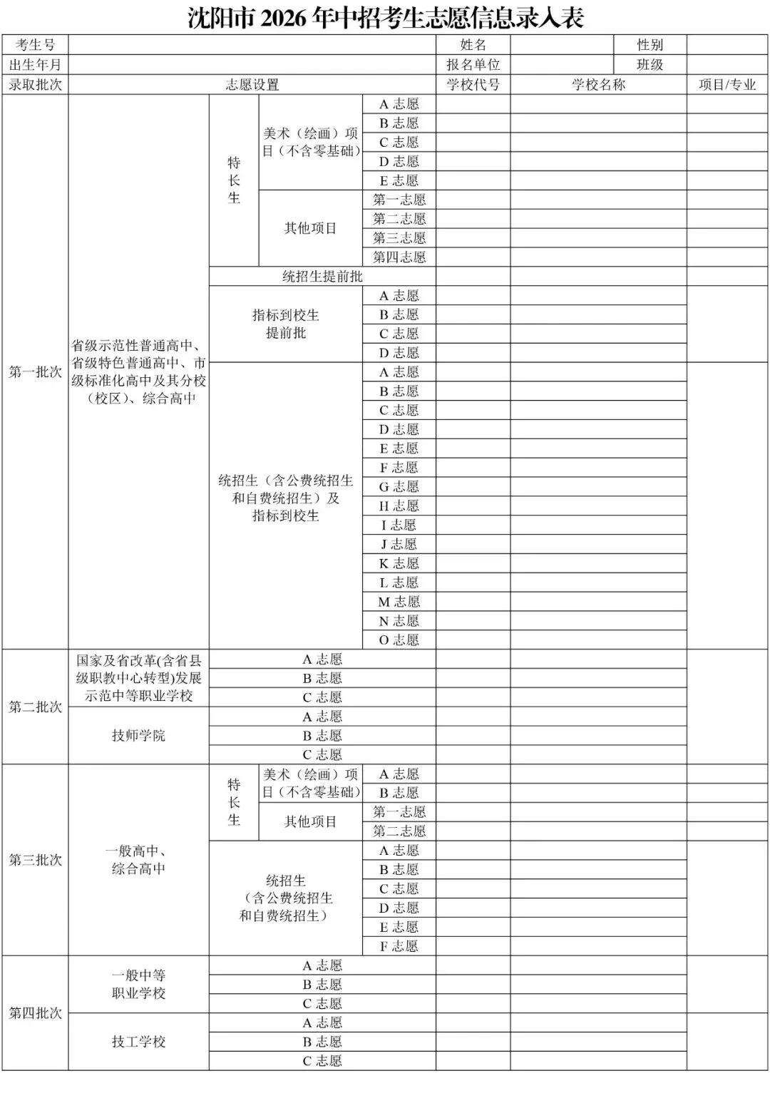 2026年沈阳中考招生计划公布!【公费、指标、自费】-第33张图片-四季读书网