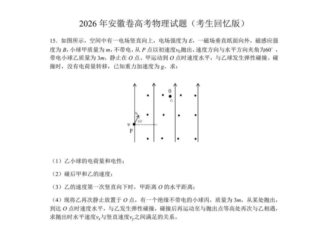 2026湖南省高考物理真题试卷及答案 (可下载)及2026高考物理压轴题汇总-第20张图片-四季读书网 2026湖南省高考物理真题试卷及答案 (可下载)及2026高考物理压轴题汇总-第20张图片-四季读书网