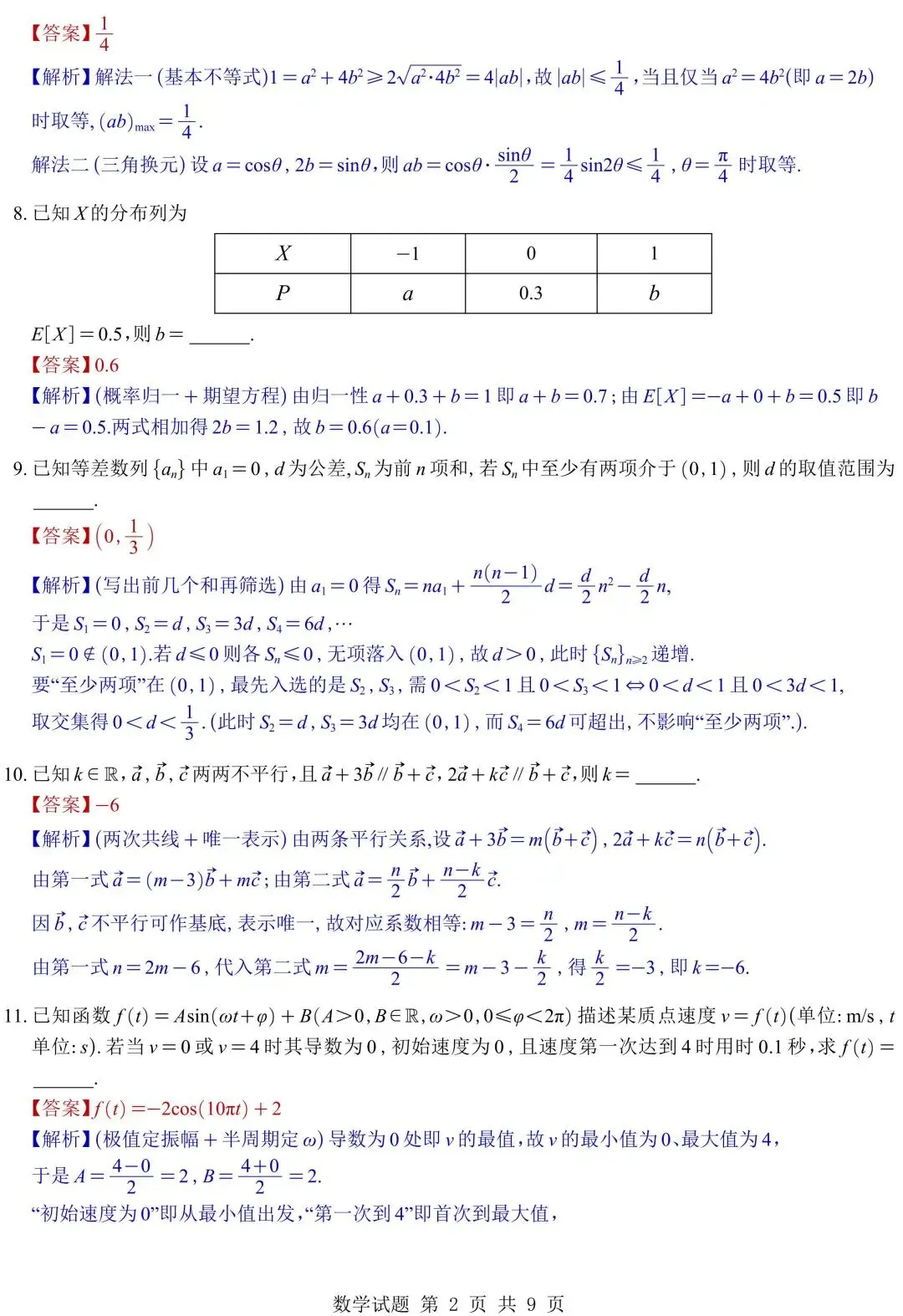 2026年五套数学真题全解析与Word发布!接下来就是咱们27届同学拼尽全力的一年!-第35张图片-四季读书网 2026年五套数学真题全解析与Word发布!接下来就是咱们27届同学拼尽全力的一年!-第35张图片-四季读书网
