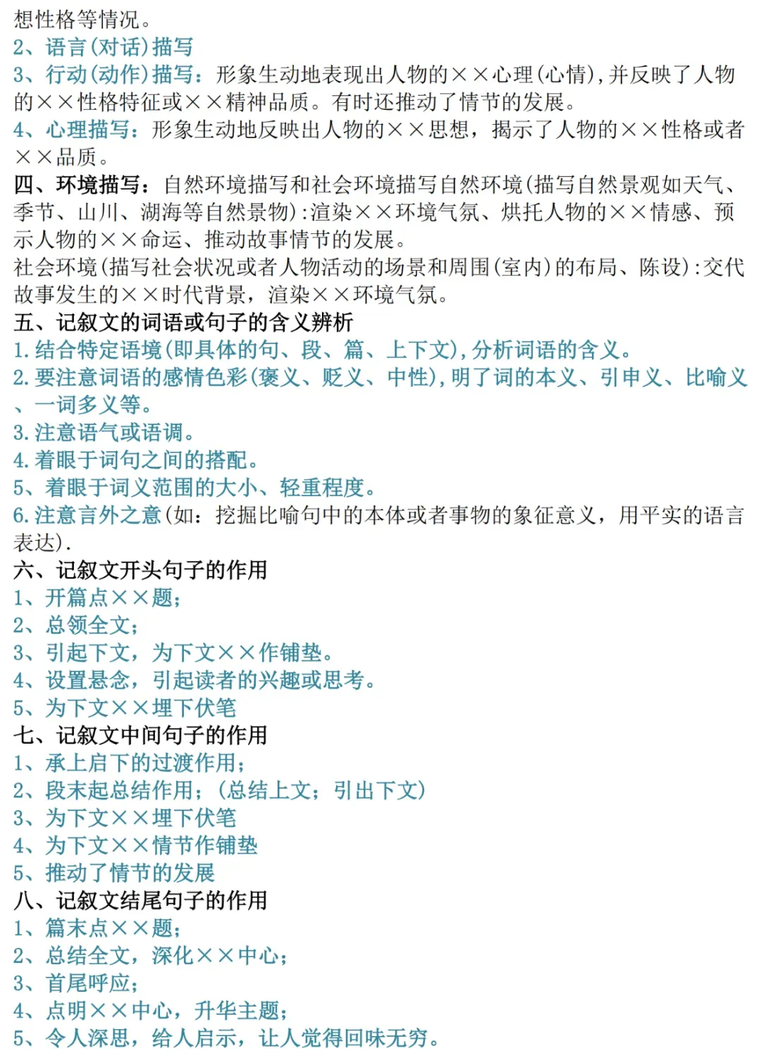 中考语文基础知识点归纳!可对照补缺-第14张图片-四季读书网 中考语文基础知识点归纳!可对照补缺-第14张图片-四季读书网
