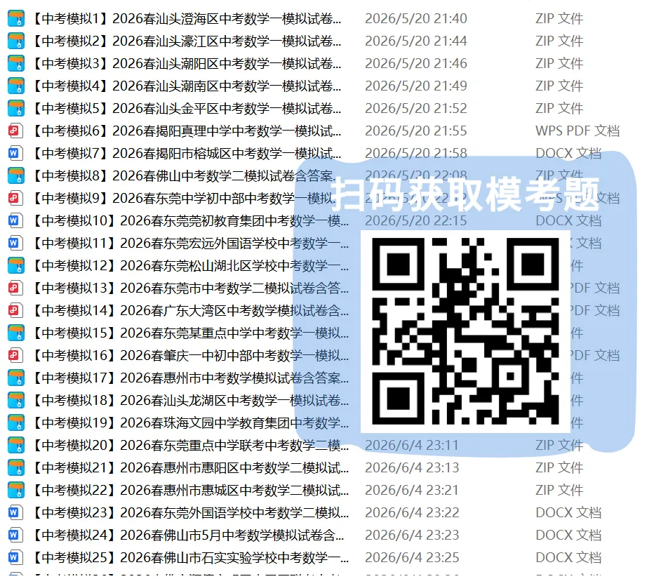 重磅!26年广东中考网传出题组来了,东莞出题?-第16张图片-四季读书网