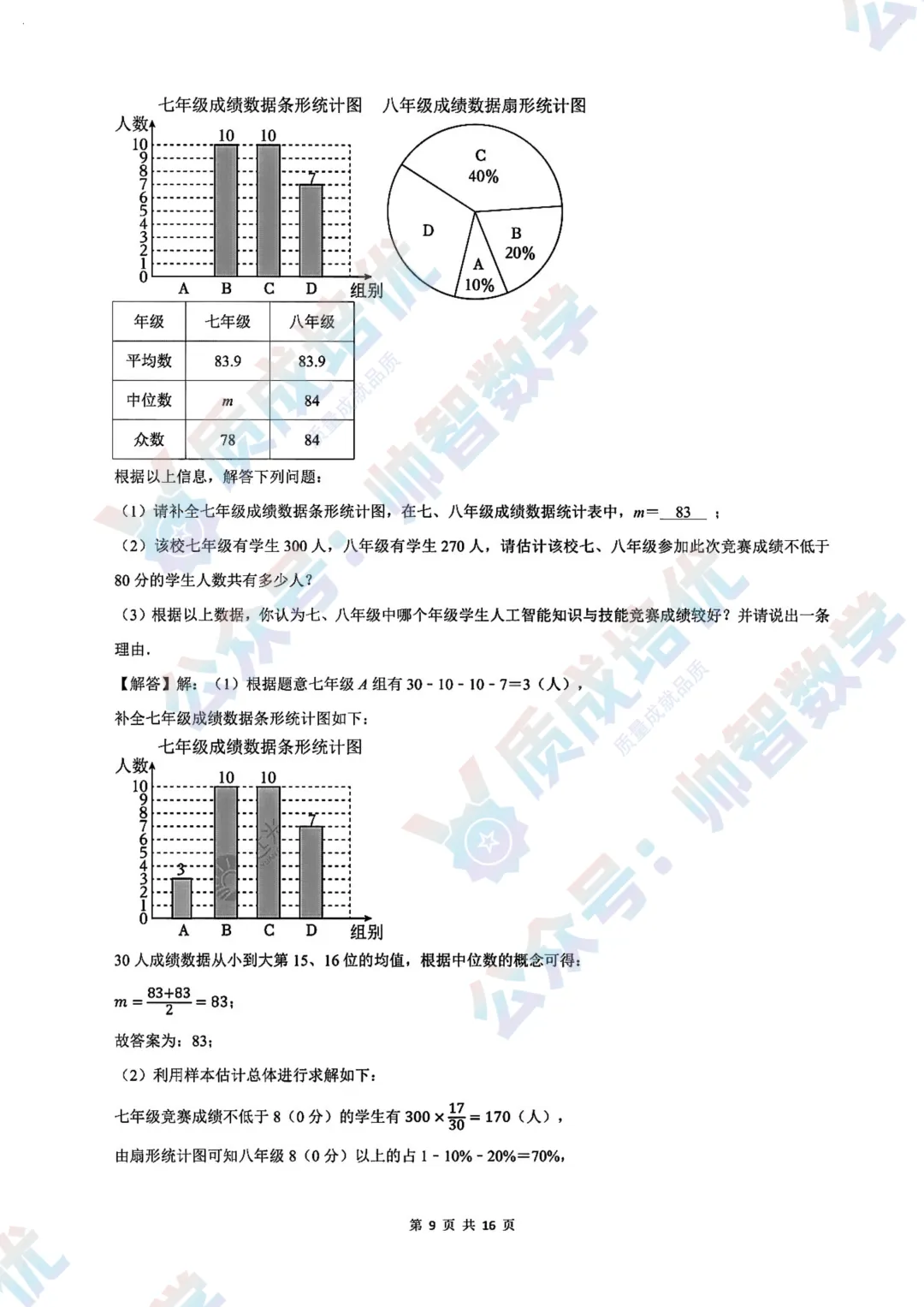 最新!深外三模数学真题解析出炉!-第15张图片-四季读书网 最新!深外三模数学真题解析出炉!-第15张图片-四季读书网