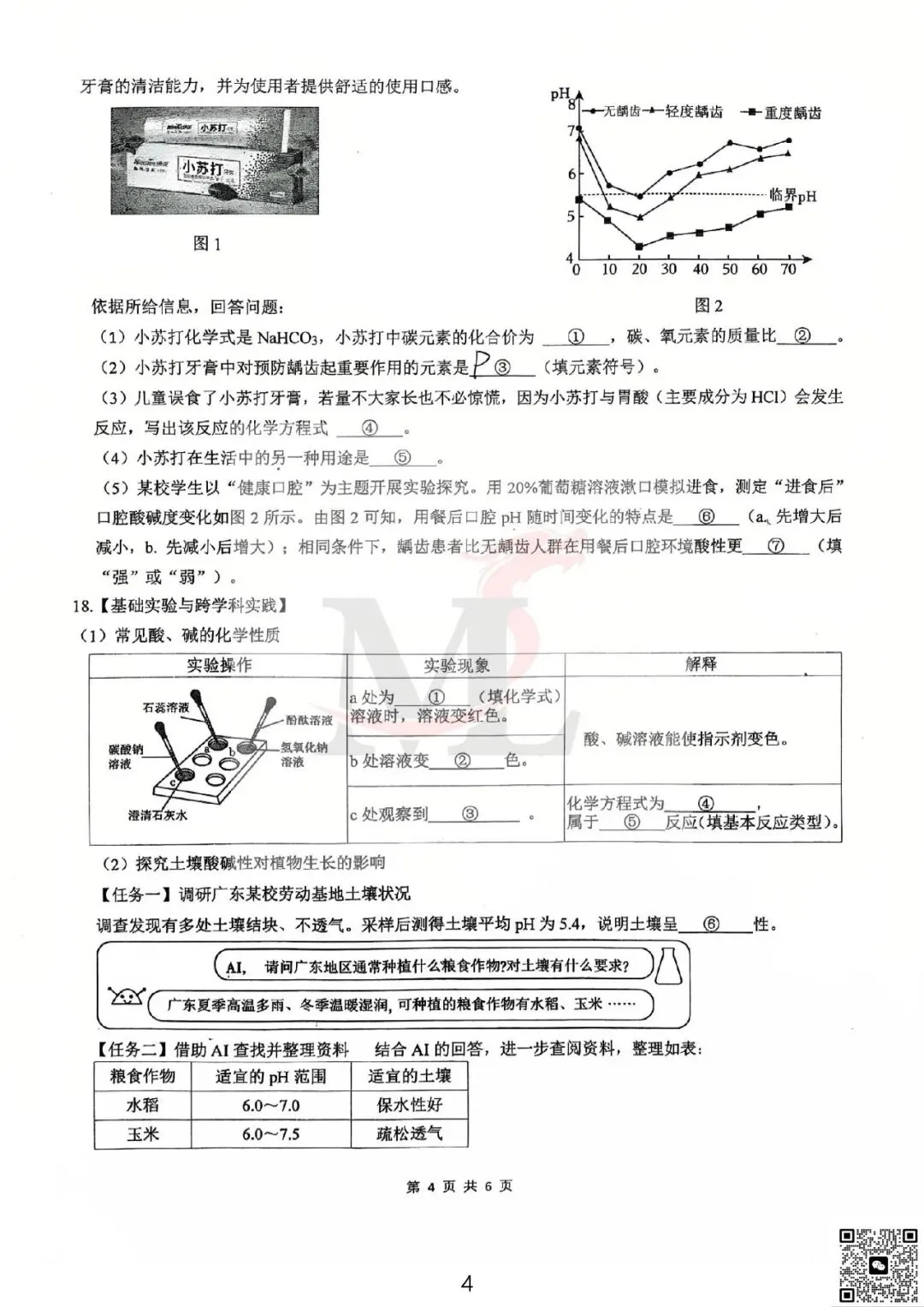 2026年紫荆中学中考三模化学试卷-第6张图片-四季读书网 2026年紫荆中学中考三模化学试卷-第6张图片-四季读书网
