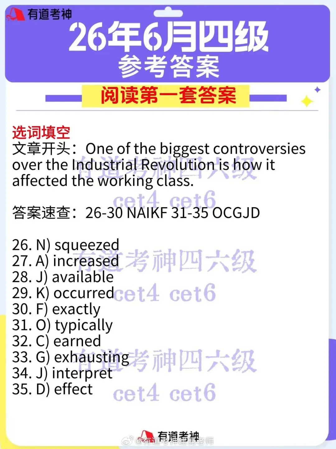 26年四级真题及参考答案-第29张图片-四季读书网