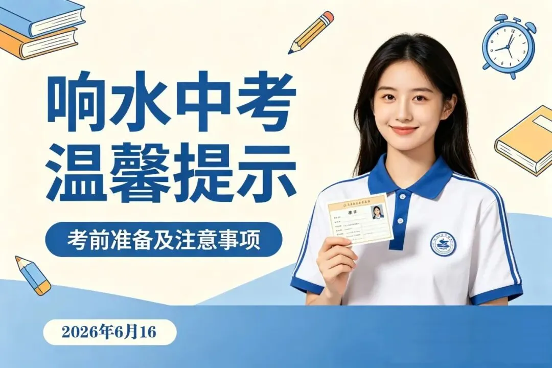 2026年响水中考温馨提醒-第2张图片-四季读书网