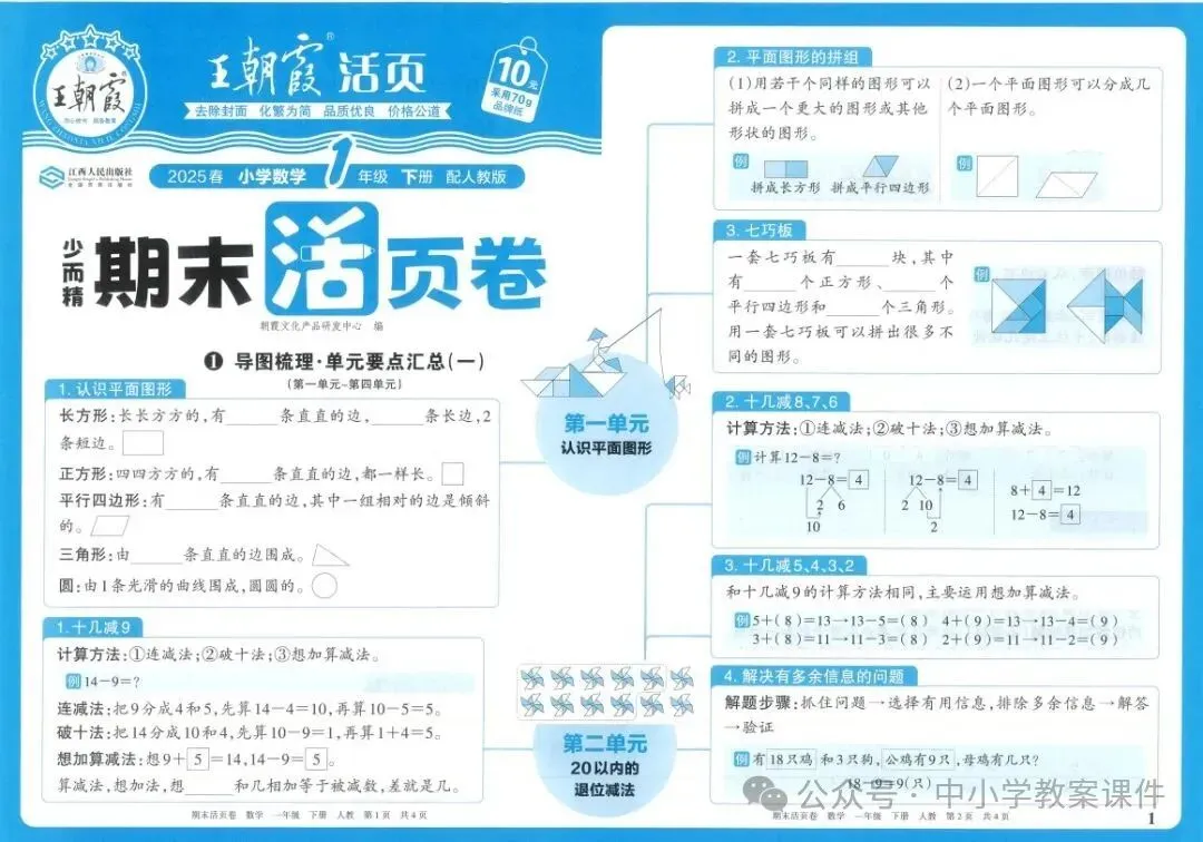人教版数学1-6年级下册《期末试卷》,可下载-第2张图片-四季读书网