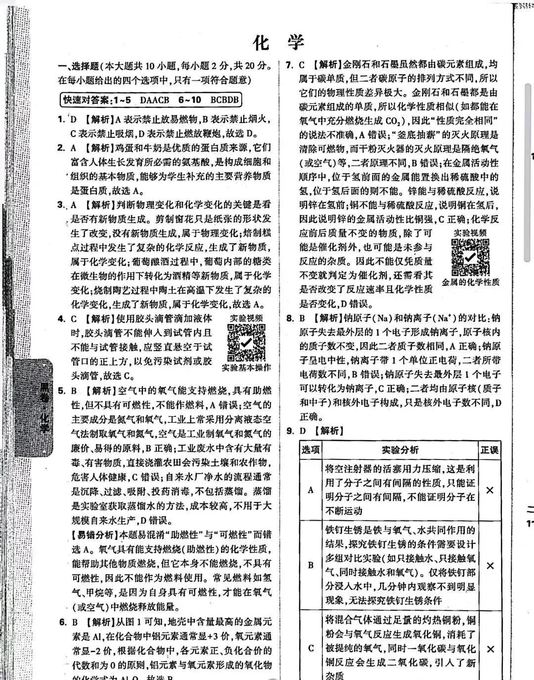 中考化学 | 2026河北省中考模拟考试卷HJ含答案-第35张图片-四季读书网
