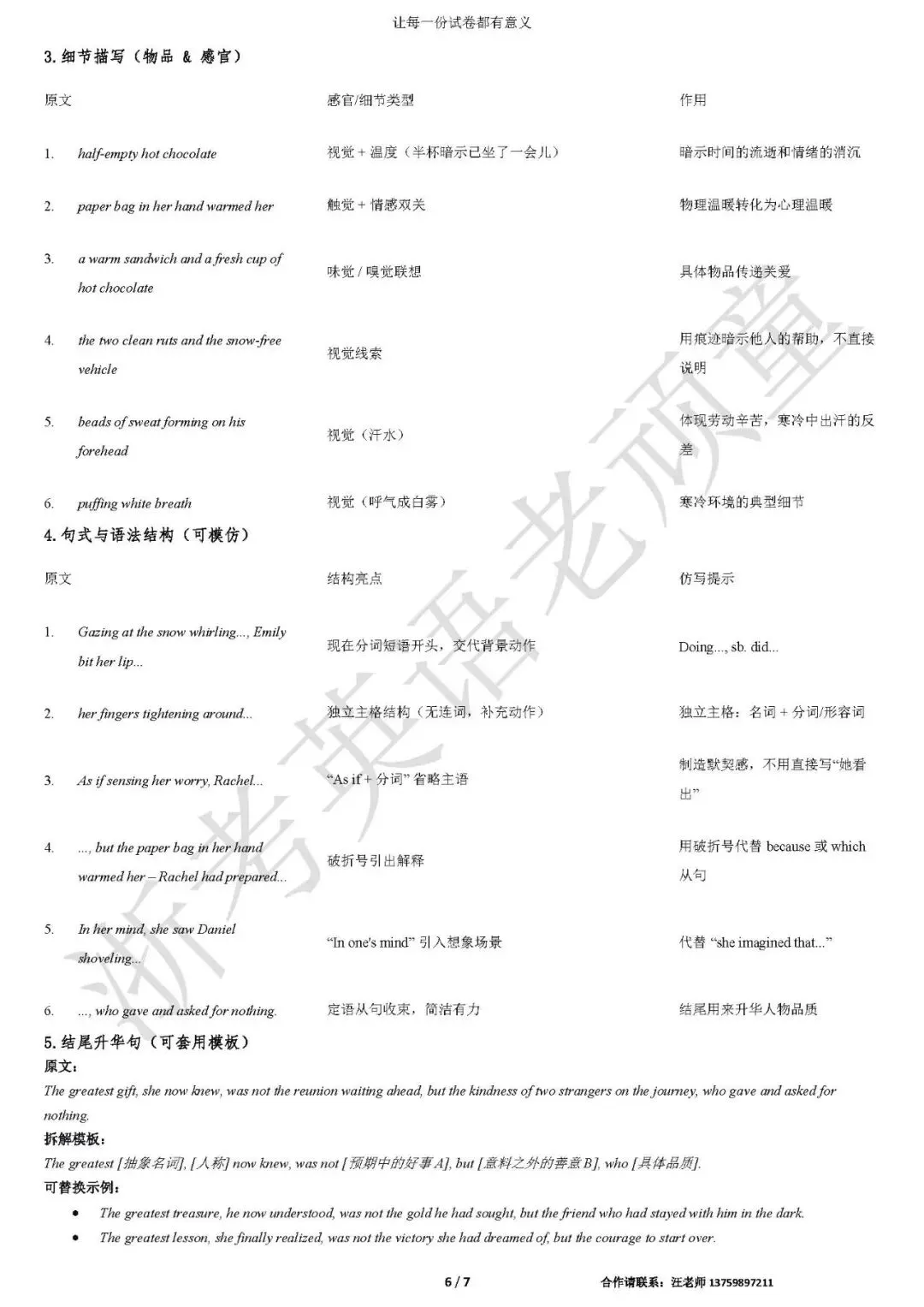 【2026年6月高考英语全国I卷真题】从“车陷雪沟”到“眼眶湿润”:我是怎么把一篇读后续写写出画面感的-第7张图片-四季读书网 【2026年6月高考英语全国I卷真题】从“车陷雪沟”到“眼眶湿润”:我是怎么把一篇读后续写写出画面感的-第7张图片-四季读书网