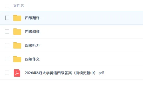 英语四级真题pdf电子版试卷及答案解析(含听力音频)2015年至2026年6月-第2张图片-四季读书网