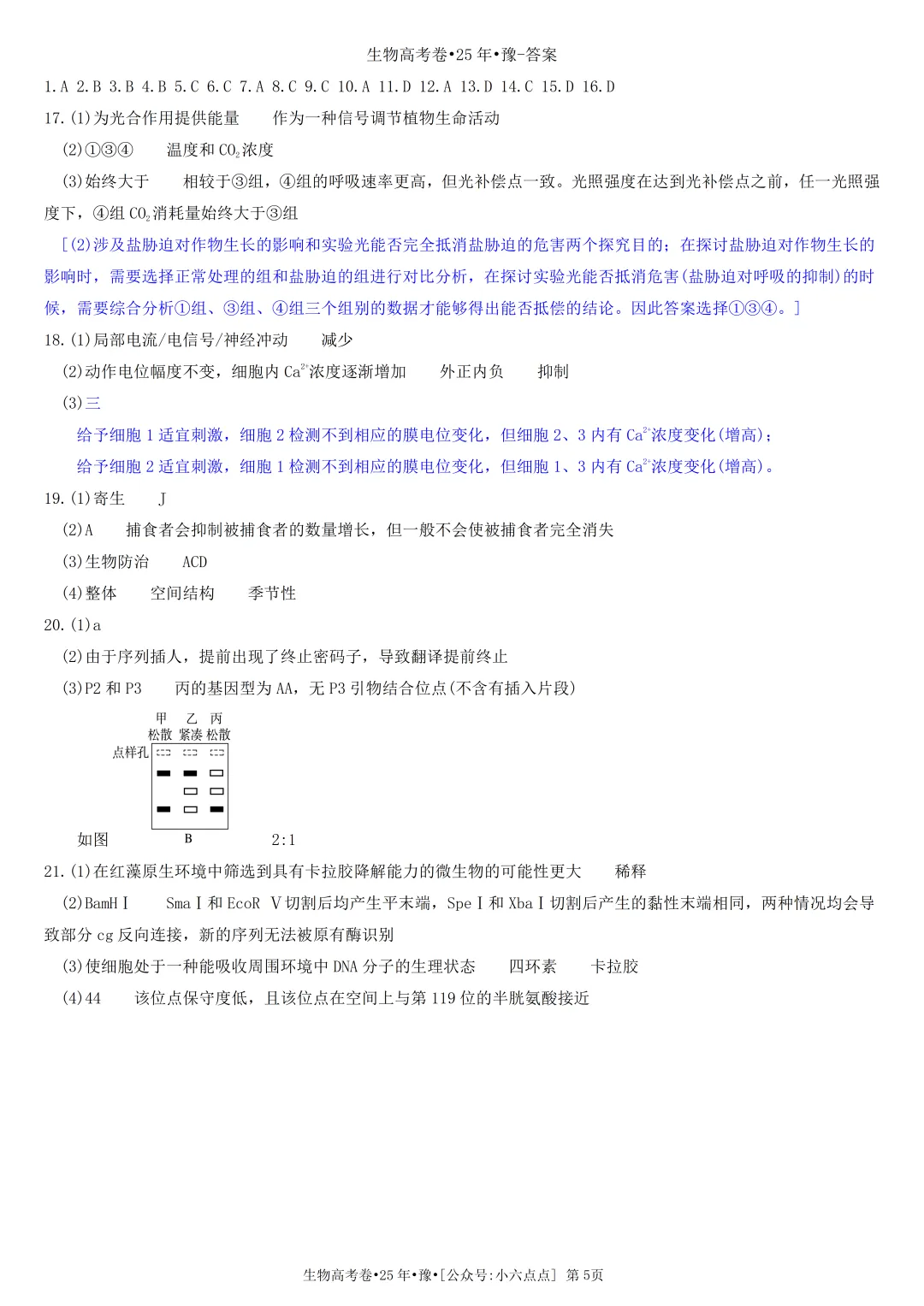 生物高考真题•2025•河南卷-第5张图片-四季读书网 生物高考真题•2025•河南卷-第5张图片-四季读书网