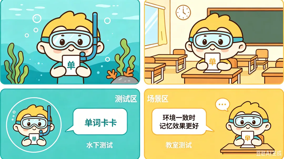 青春解忧铺 · 第8期 | 考试时大脑一片空白怎么办?——“情境依赖记忆”告诉你,在平时学习的场景里,能让你在关键时刻不掉链子-第2张图片-四季读书网 青春解忧铺 · 第8期 | 考试时大脑一片空白怎么办?——“情境依赖记忆”告诉你,在平时学习的场景里,能让你在关键时刻不掉链子-第2张图片-四季读书网