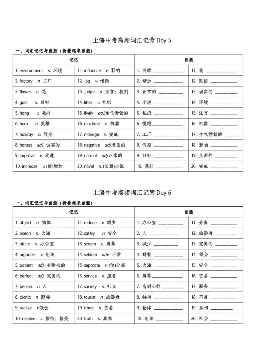 2026上海中考英语高频词记背手册——吃透这一本,比背十本有用-第8张图片-四季读书网