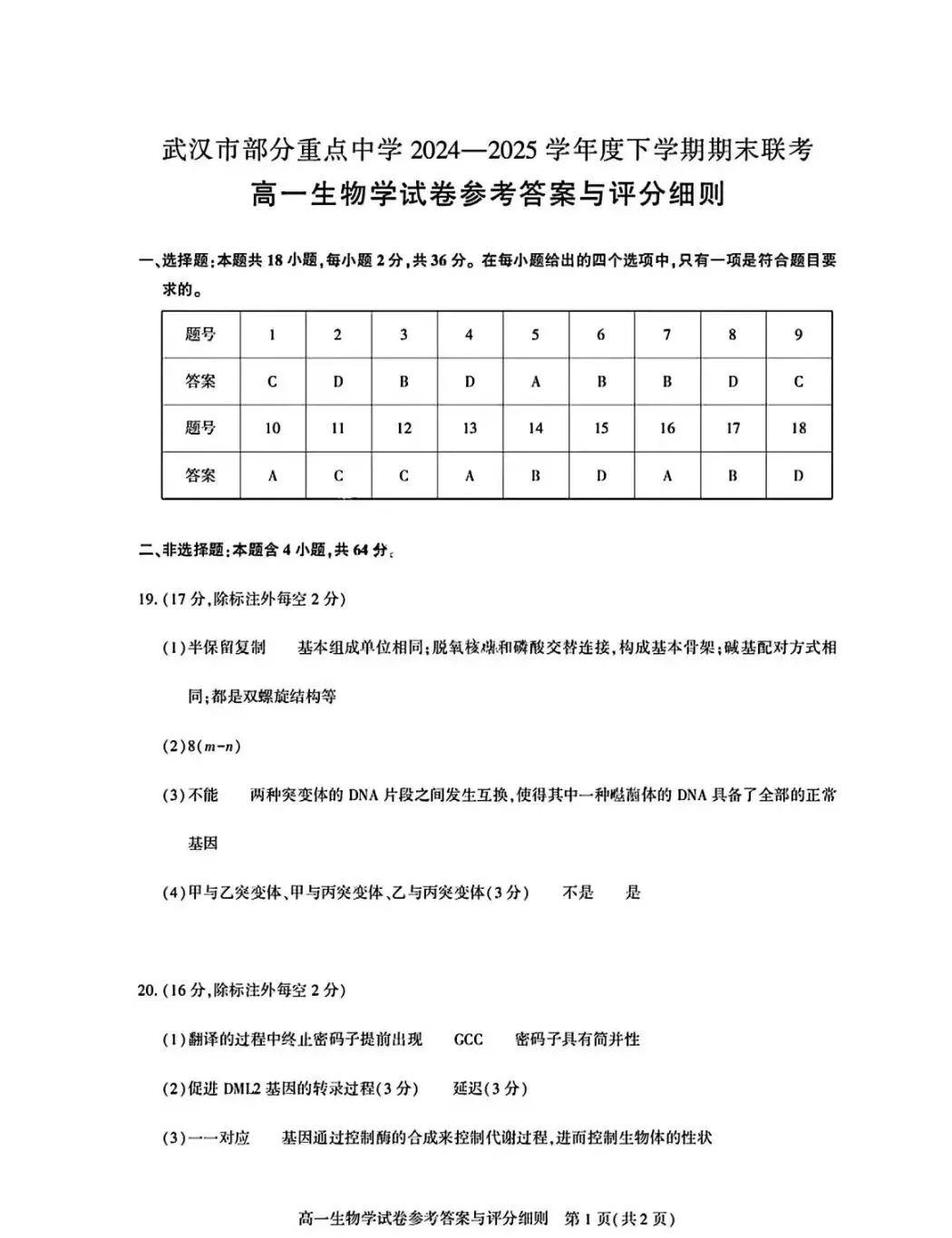 2025武汉六校联考全科试卷含答案-第14张图片-四季读书网 2025武汉六校联考全科试卷含答案-第14张图片-四季读书网