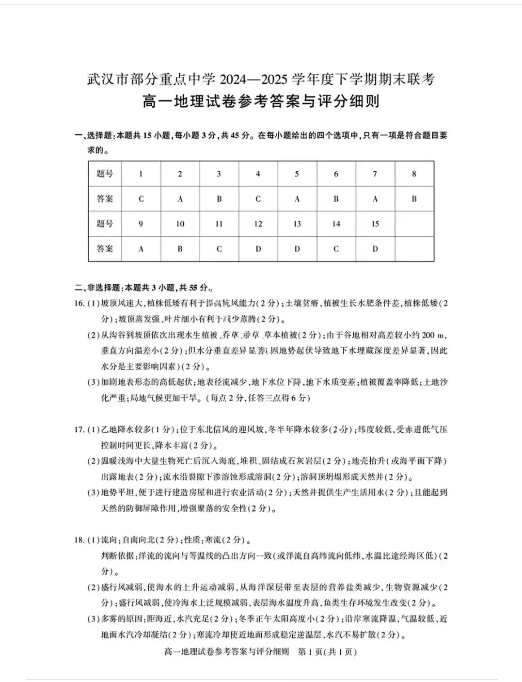 2025武汉六校联考全科试卷含答案-第15张图片-四季读书网 2025武汉六校联考全科试卷含答案-第15张图片-四季读书网
