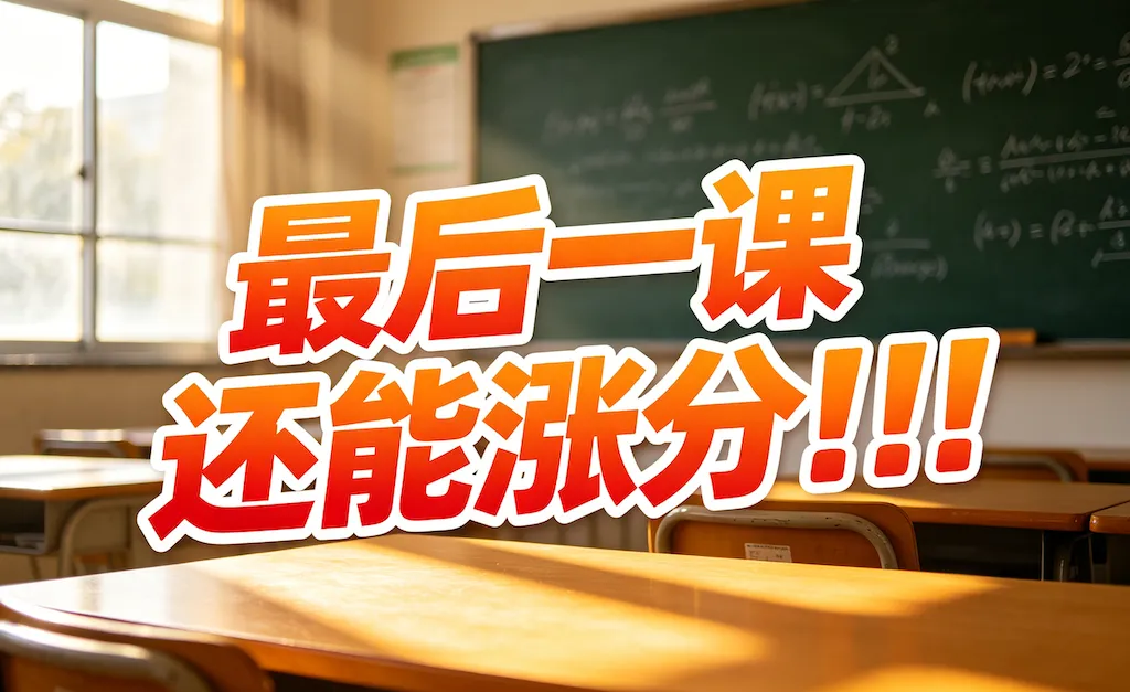 中考数学最后一课:遇到难卷,这样答题,不会丢掉10分的失误分!快告诉初三娃!-第27张图片-四季读书网
