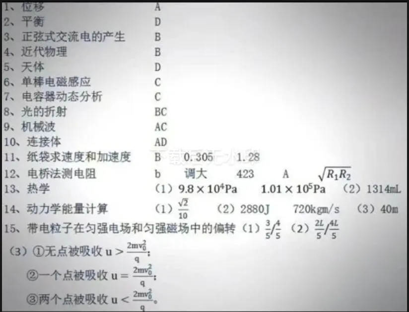 2026年高考全国2卷真题答案出炉!-第16张图片-四季读书网 2026年高考全国2卷真题答案出炉!-第16张图片-四季读书网