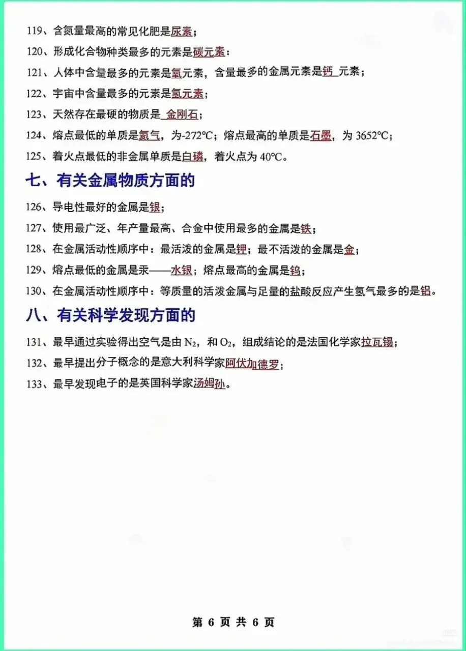 2026中考化学必备重点知识点-第6张图片-四季读书网