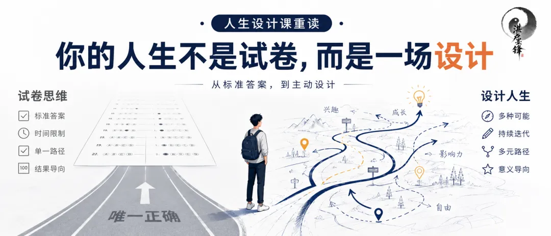 你的人生不是试卷,而是一场设计【人生设计课 001】-第1张图片-四季读书网 你的人生不是试卷,而是一场设计【人生设计课 001】-第1张图片-四季读书网