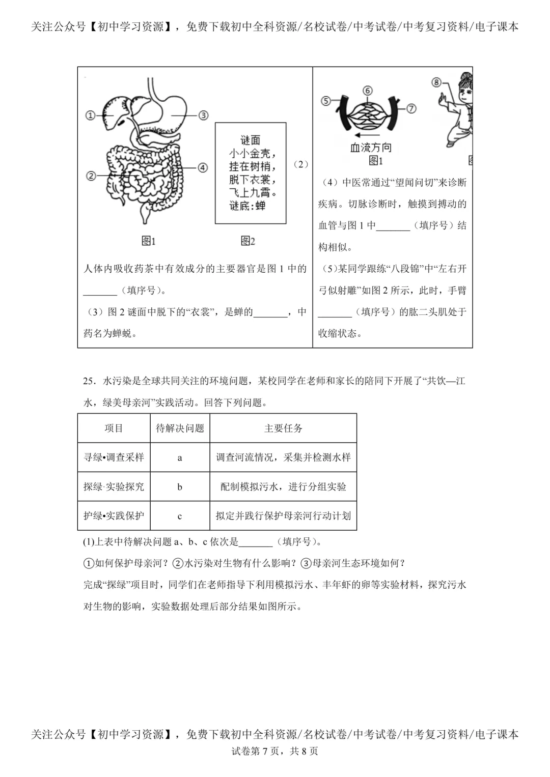 2025年江西省中考生物、地理真题试卷(含答案)-第9张图片-四季读书网 2025年江西省中考生物、地理真题试卷(含答案)-第9张图片-四季读书网