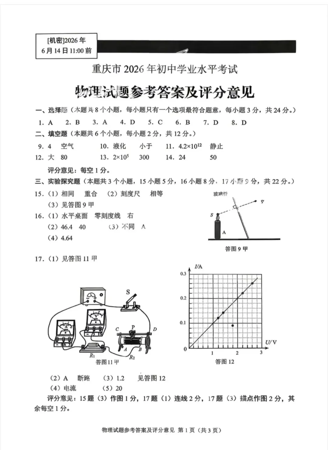 2026 年中考全科试卷及解析-第12张图片-四季读书网
