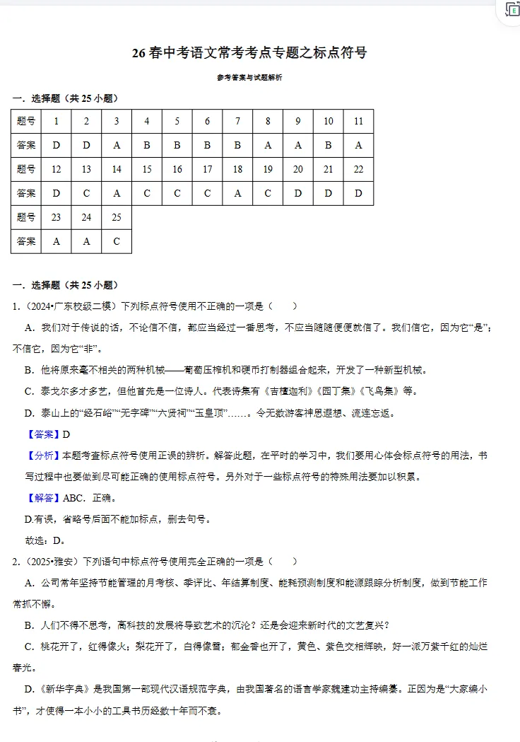 中考语文常考考点系列专题,包含往届真题真题,专项训练,考试靠高分!-第4张图片-四季读书网