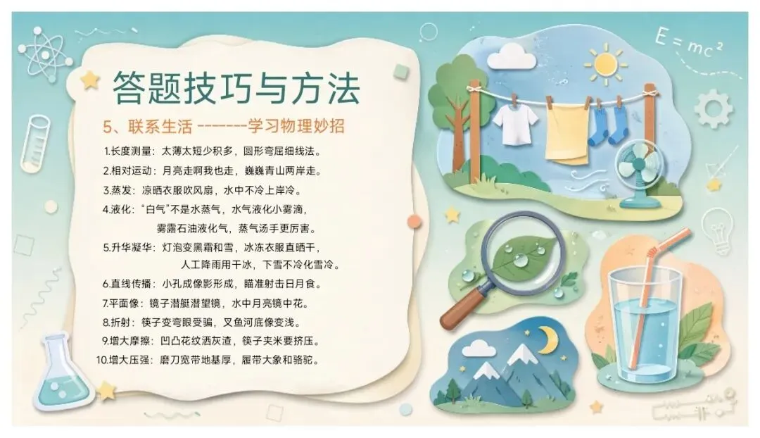 中考物理压箱底秘籍全在这 ,老师熬夜整理-第10张图片-四季读书网