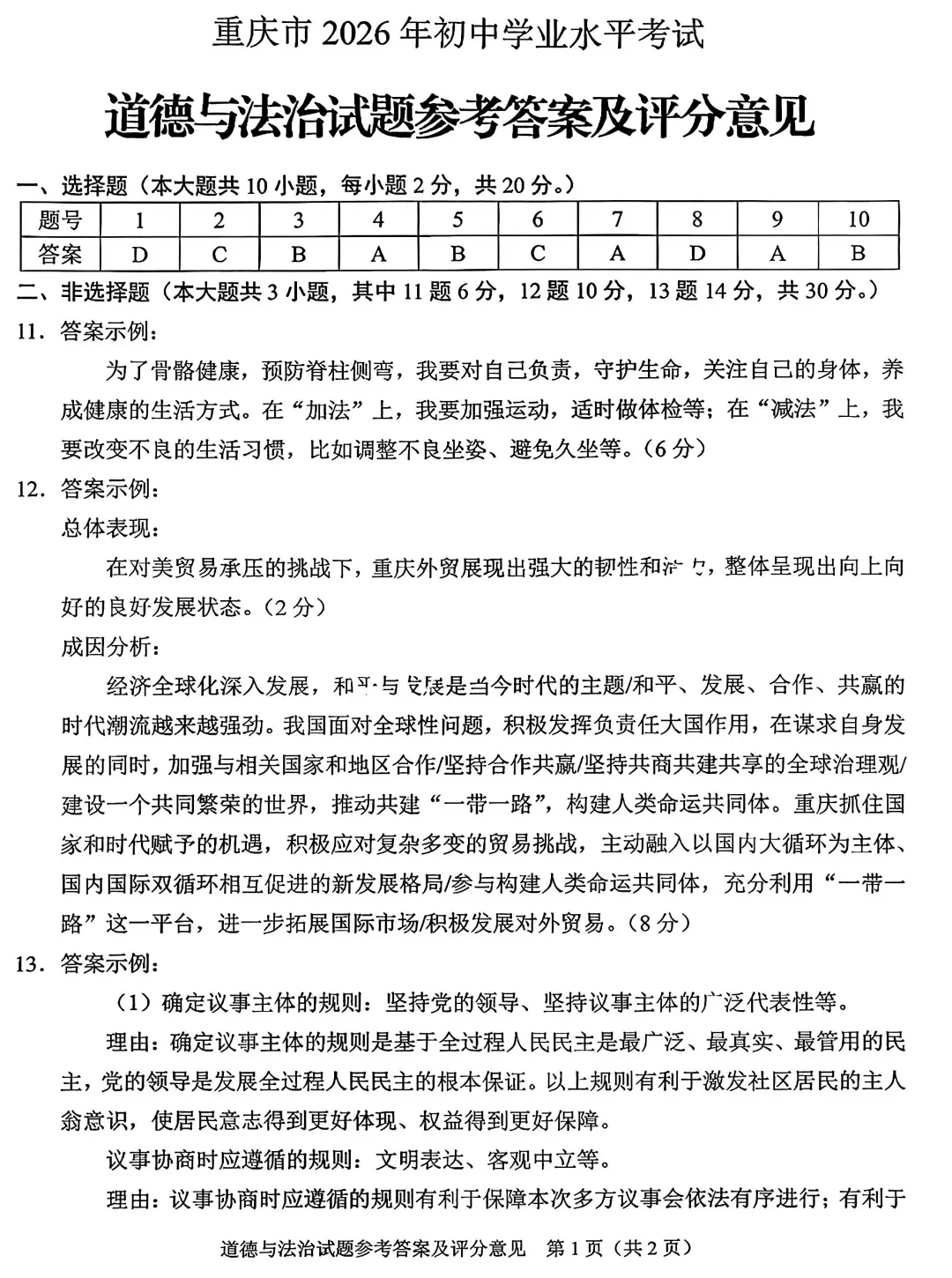 中考真题原卷:重庆市2026年中考全7学科试题(有官方答案)-第61张图片-四季读书网 中考真题原卷:重庆市2026年中考全7学科试题(有官方答案)-第61张图片-四季读书网