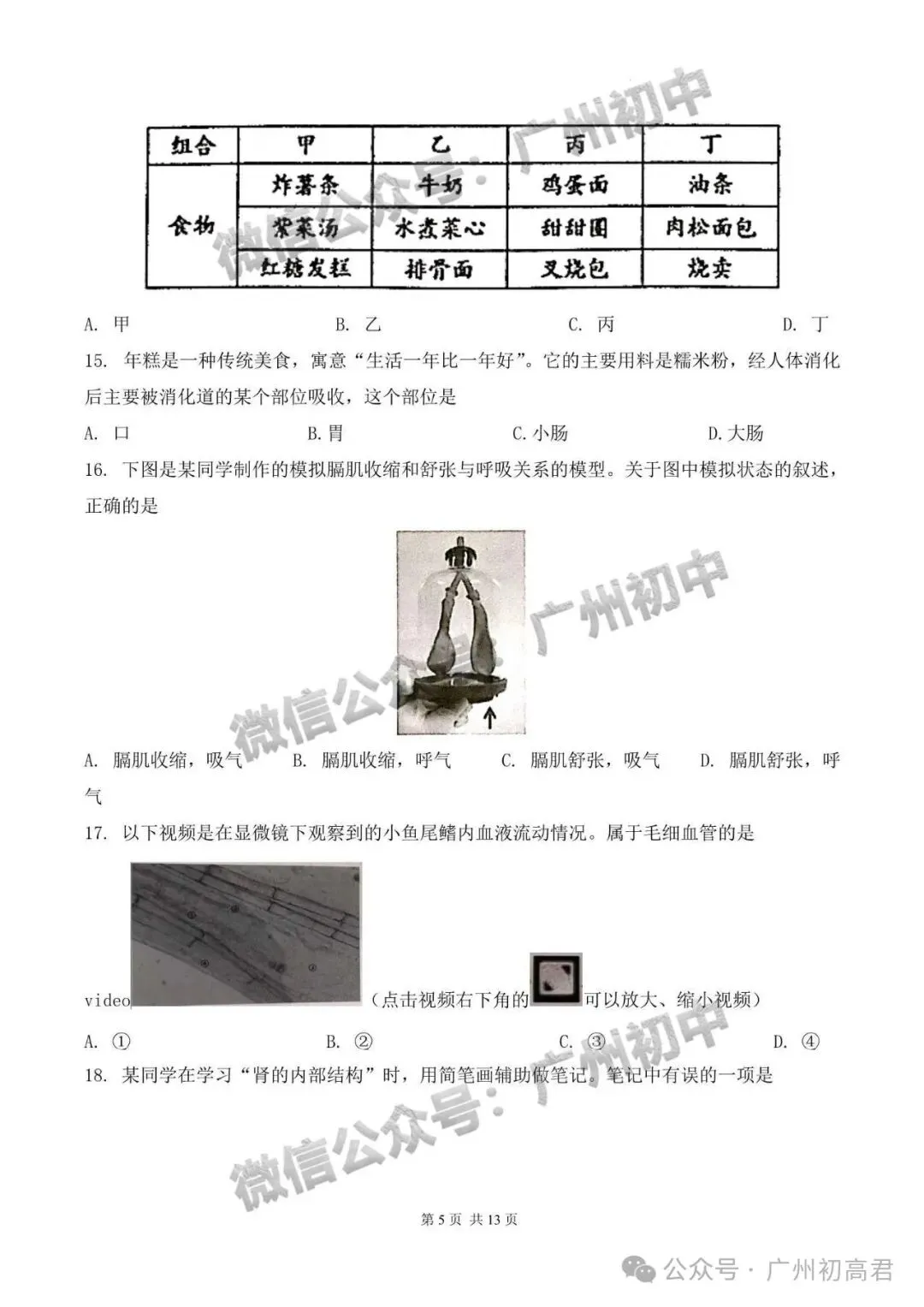 6月16-17日广州生地会考,知识点+真题资料包免费领!-第6张图片-四季读书网