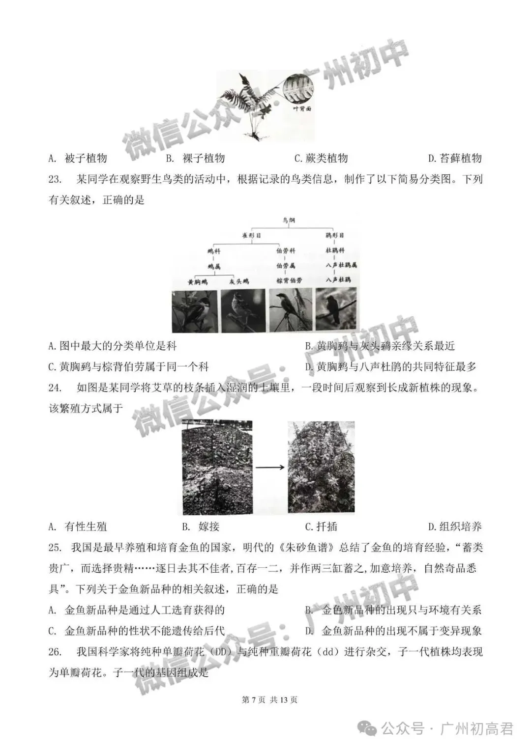 6月16-17日广州生地会考,知识点+真题资料包免费领!-第8张图片-四季读书网