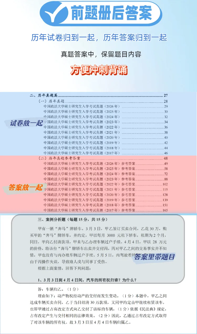 法大27真题&冲刺笔记上新-第21张图片-四季读书网