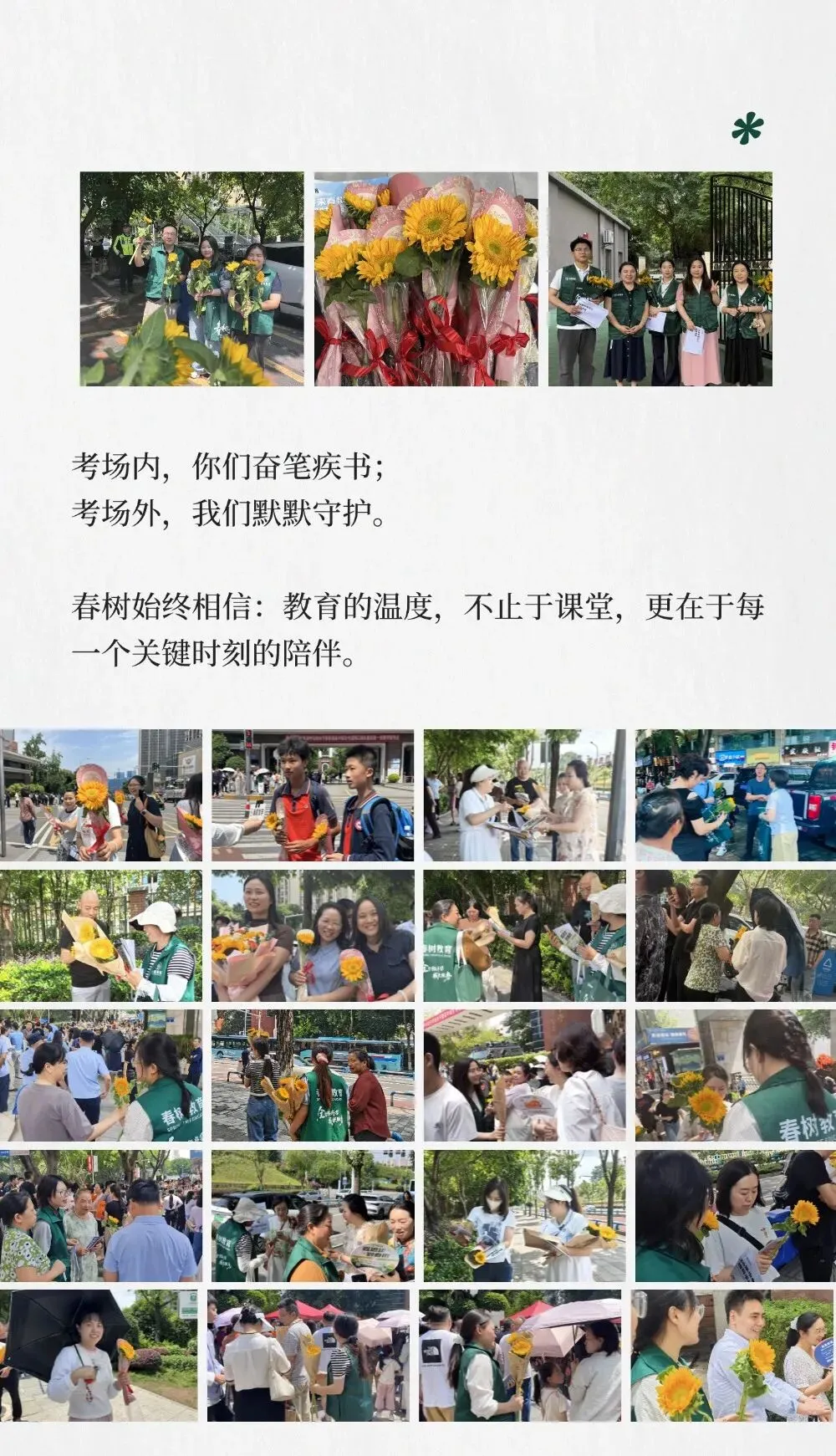 春树直击中考现场:愿你一举夺“葵”,更许你估分无忧!-第3张图片-四季读书网
