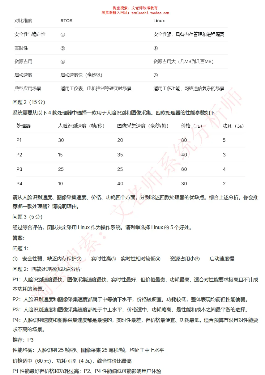 202605系统分析师真题还原-文老师-第27张图片-四季读书网 202605系统分析师真题还原-文老师-第27张图片-四季读书网