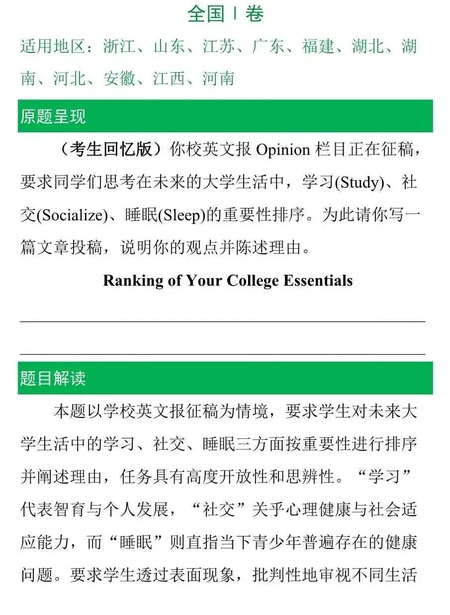 中考英语作文预测来了(8大热考角度+高分作文)-第2张图片-四季读书网 中考英语作文预测来了(8大热考角度+高分作文)-第2张图片-四季读书网