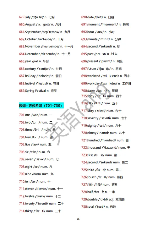 中考 1200 高频词汇 · 考前7 天打卡(精简版)-第17张图片-四季读书网