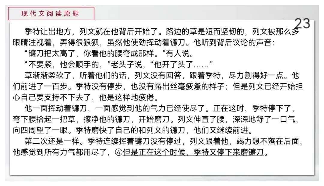 【真题讲评】2026年高考全国一卷语文真题+讲评课件-第24张图片-四季读书网