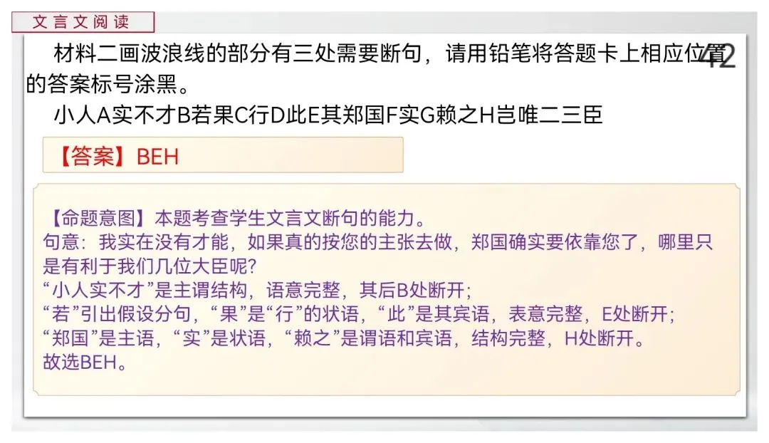 【真题讲评】2026年高考全国一卷语文真题+讲评课件-第42张图片-四季读书网