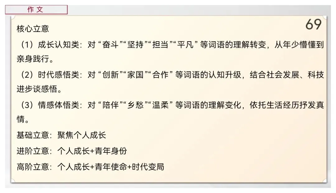 【真题讲评】2026年高考全国一卷语文真题+讲评课件-第69张图片-四季读书网