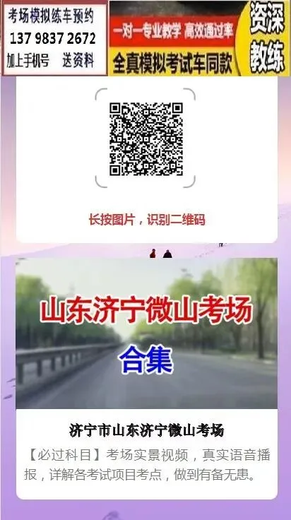 济宁微山第11科目三考场考试视频最新路线图模拟练车新手陪练教学-第3张图片-四季读书网