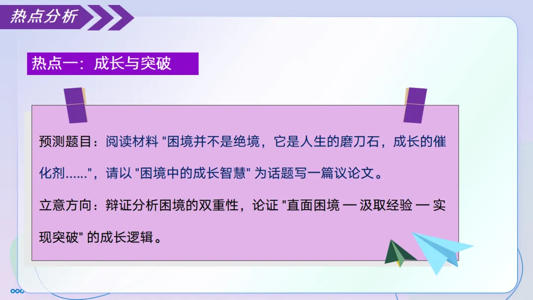 2026中考语文冲刺:议论文写作ppt,背起来-第22张图片-四季读书网