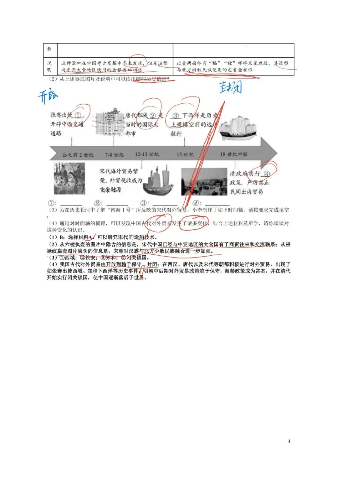 上海高中历史合格考复习试卷(笔迹)-第55张图片-四季读书网