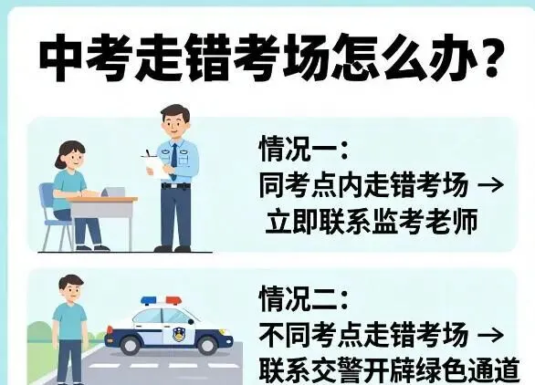 中考走错考场怎么办?中考走错考场分两种情况处理,照着做不耽误考试-第1张图片-四季读书网 中考走错考场怎么办?中考走错考场分两种情况处理,照着做不耽误考试-第1张图片-四季读书网
