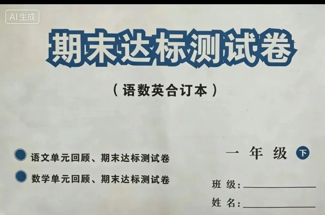 一年级语文下期末试卷-第1张图片-四季读书网