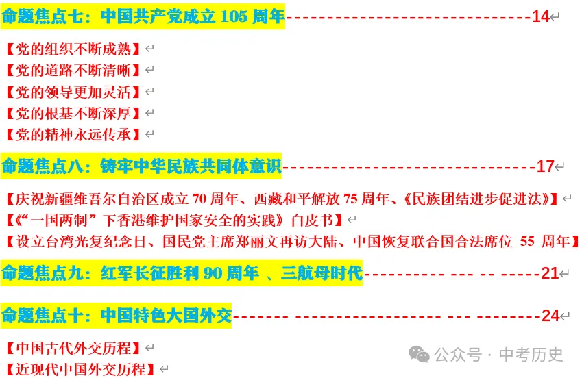 2026年中考历史绝密终极押题-第4张图片-四季读书网