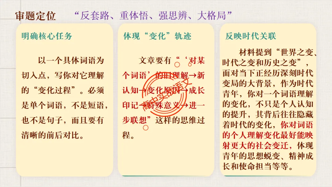 【对标近5年真题作文】作文【审题立意】一课讲透,【锚定高考+名师实战技法】-第22张图片-四季读书网 【对标近5年真题作文】作文【审题立意】一课讲透,【锚定高考+名师实战技法】-第22张图片-四季读书网