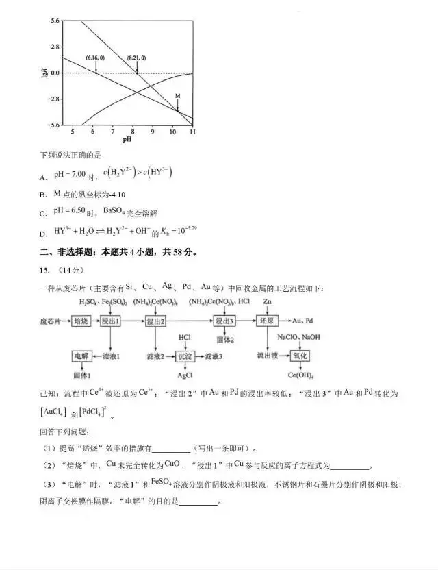 【真题速递】2026高考化学河南卷-第6张图片-四季读书网