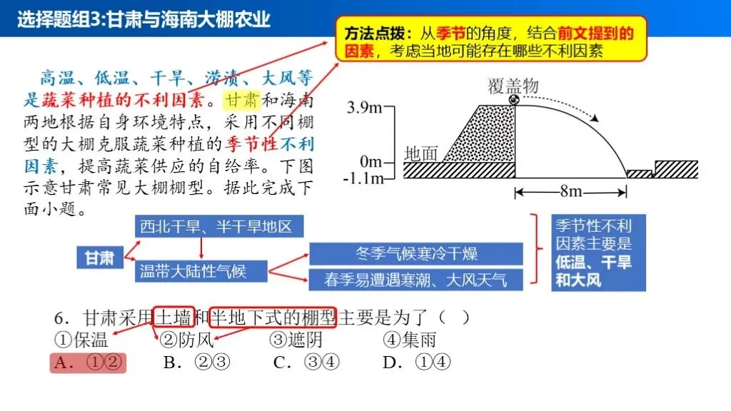 【真题解析40】2025年高考地理试题解析——甘肃卷-第20张图片-四季读书网