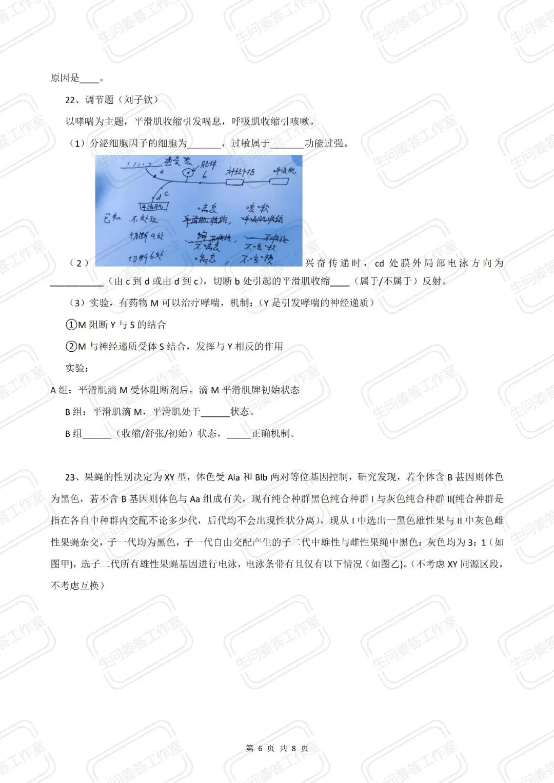 【高考真题】2026年山东省普通高考生物试题-第6张图片-四季读书网